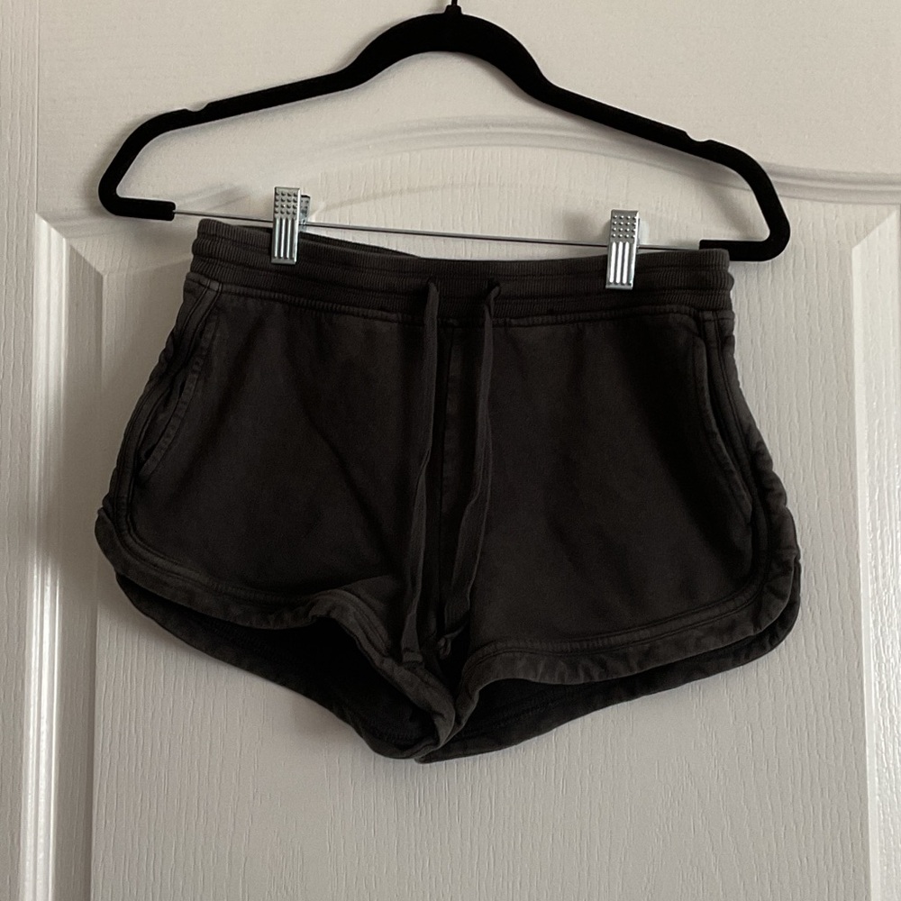 Aerie Black Cotton Shorts